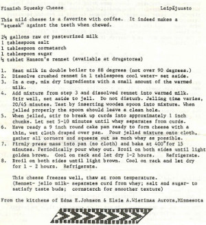 Make Your Own Finnish-Style Cheese: Leipäjuusto