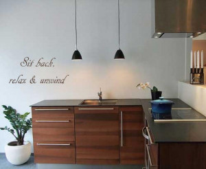 Sit back relax and unwind wall sticker