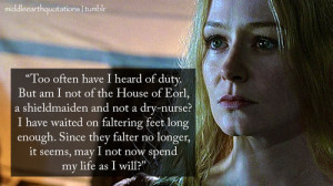 Éowyn to Aragorn, The Return of the King, Book V, The Passing of ...