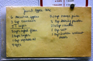 Jewish apple cake recipe by smitten kitchen, via Flickr