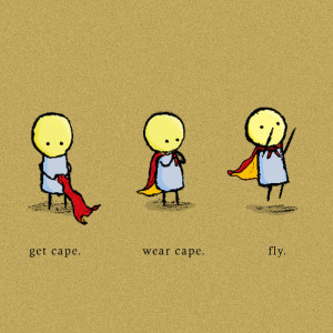 Get Cape. Wear Cape. Fly by muffincopter