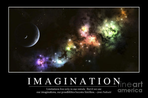 Imagination Inspirational Quote Digital Art