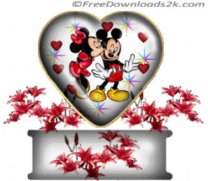 Mickey Minnie Cards for Valentine, Mickey and Minnie Mouse Valentine ...