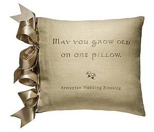 Grow old on one pillow...