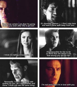 season four Damon was made to feel like he could never be with Elena ...