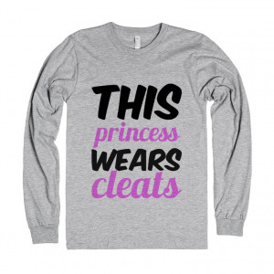 this princess wears cleats girls pink shirt soccer