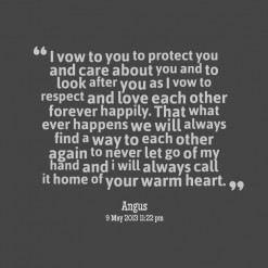 thumbnail of quotes I vow to you to protect you and care about you and ...
