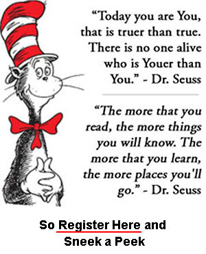 The more you read the more you know Dr Seuss