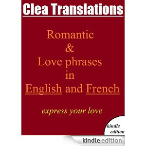 English To French romantic and love phrases