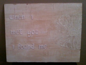Wooden Letter Quote
