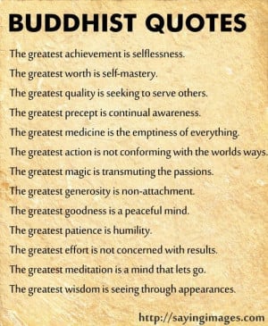 Good Buddhist quotes to live by...