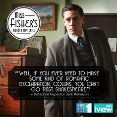 ... MissFisher #JackRobinson #NathanPage #Shakespeare #quote More