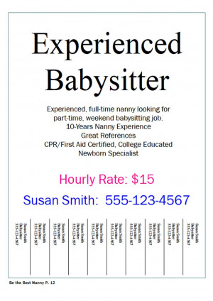 Babysitting Contract Babysitters