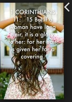 For this cause ought the woman to have power on her head because of ...