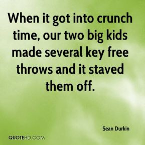 When it got into crunch time, our two big kids made several key free ...