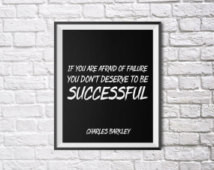 Motivational Quote Print, Charles B arkley Quote Poster, Inspirational ...