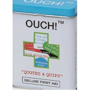De Quotes And Quips Ouch First Aid In A Tin Plasters / Band Aids