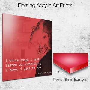professor green quote 1 square wall art