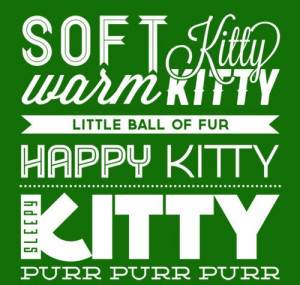 ... Bang Theory Sheldon Cooper Song Lyrics Soft Kitty Warm Kitty 4x6 Print