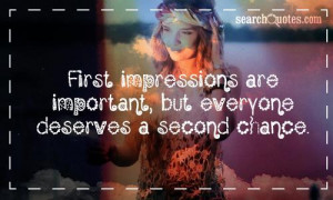 First Impression Quotes