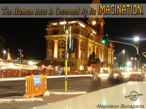 The Human Race Is Governed by Its Imagination ~ Imagination Quote