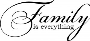 Family is everything Vinyl lettering wall art words quotes family ...