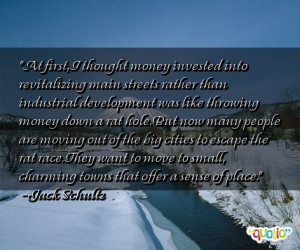 At first, I thought money invested into revitalizing main streets ...