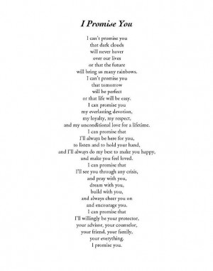 promise you 3 Wedding Vows And Reading, Love Vows, Marriage Poem ...