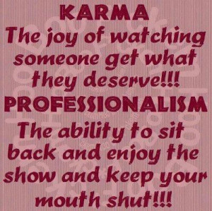 ... the ability to sit back and watch the show and keep your mouth shut