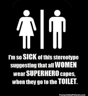 Superhero cape stereotype