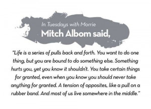 Mitch Albom quote, # Tuesdays with morrie, one of my fav books of all ...