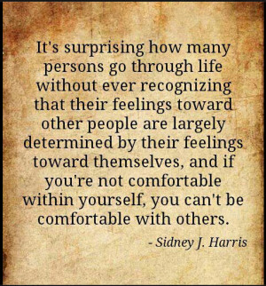 Being comfortable with others inspirational quote