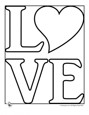 Love Coloring Pages To Print