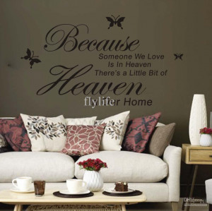 We Love Is in Heaven Vinyl Wall Lettering Stickers Quotes and Sayings ...