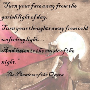 Lovely lyric from The Phantom of the Opera. #music #songlyrics