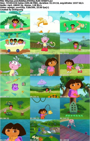 Dora the Explorer Rhymes and Riddles DVD