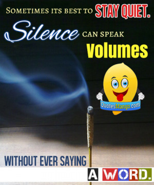 silence speak quote picture