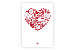 ... about Home Products Bike Love Bicycle Greeting Card Anthony Oram pic