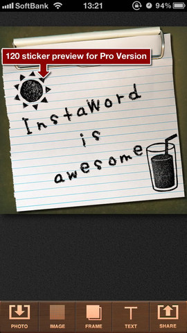 Text/Quotes InstaWord - Text for Instagram LITE - iPhone Mobile ...