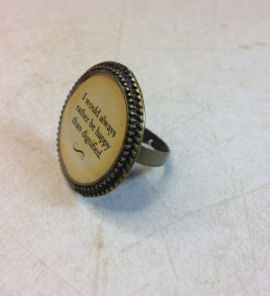 ... quote works just as well on a ring. This classic Jane Eyre quote is