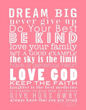 Quotes to live by / Ava's Big Girl Room Inspiration | Perfectly ...