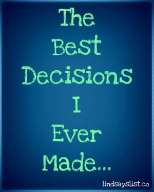 Best Decisions