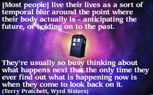 Quote from Terry Pratchett – check. Reference to Doctor Who ...