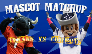 Mascot Matchup: Texans vs. Cowboys