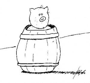 pork barrel (American informal)2040