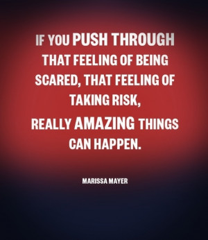 Pushing through fear