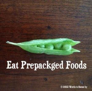 Not ALL prepackaged foods are unhealthy.