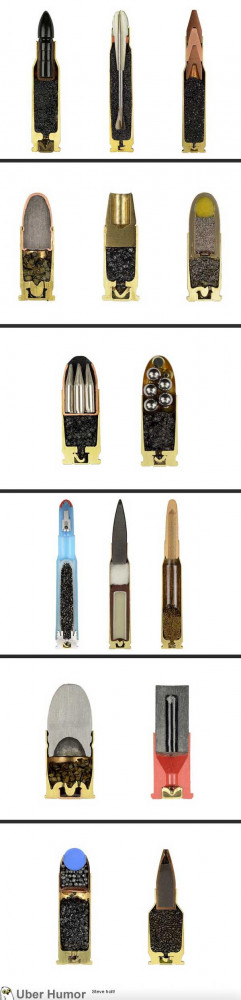 Bullets Precisely Split in Half (photographer: Sabine Pearlman)