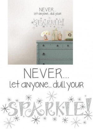 Sparkle Wall Quote Decal - Wall Sticker Outlet