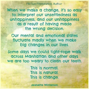 WHEN WE MAKE A CHANGE